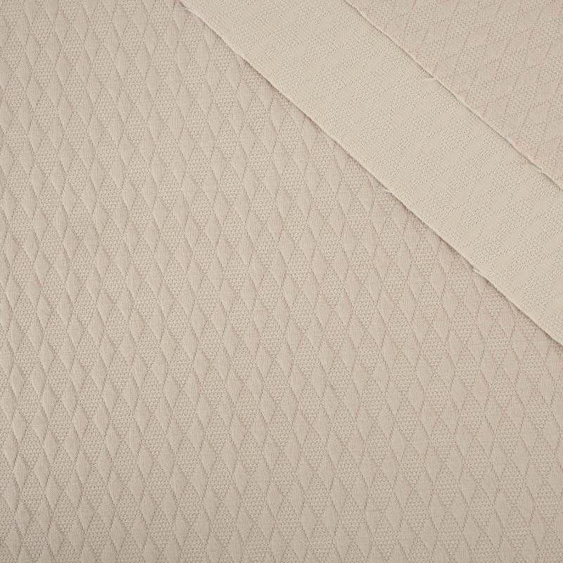 DIAMONDS pat. 2 / beige - quilted jacquard fabric with filling