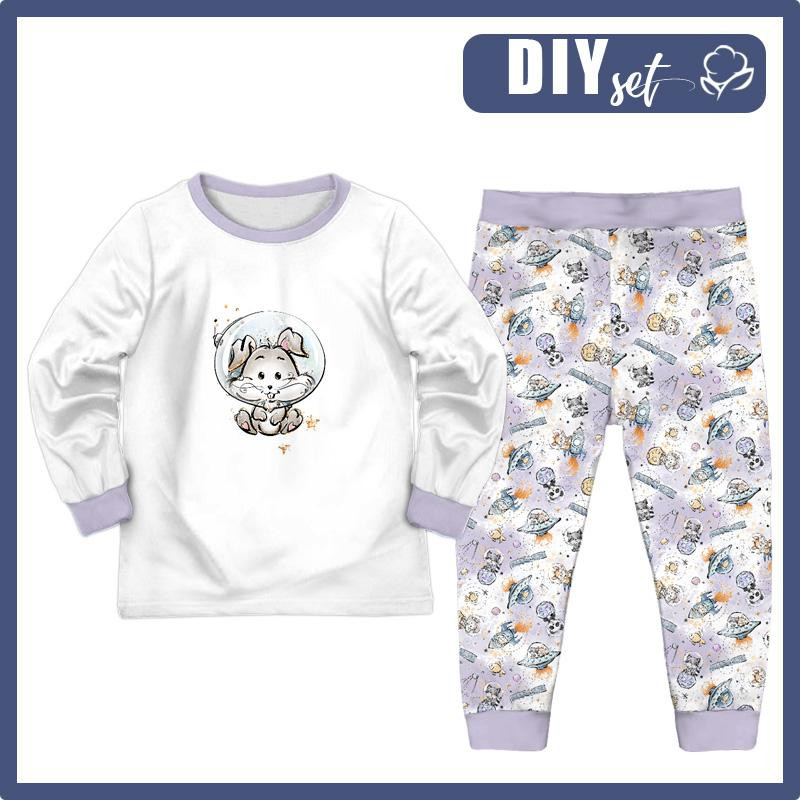 CHILDREN'S PAJAMAS " MIKI" - BUNNY (CUTIES IN THE SPACE) - sewing set