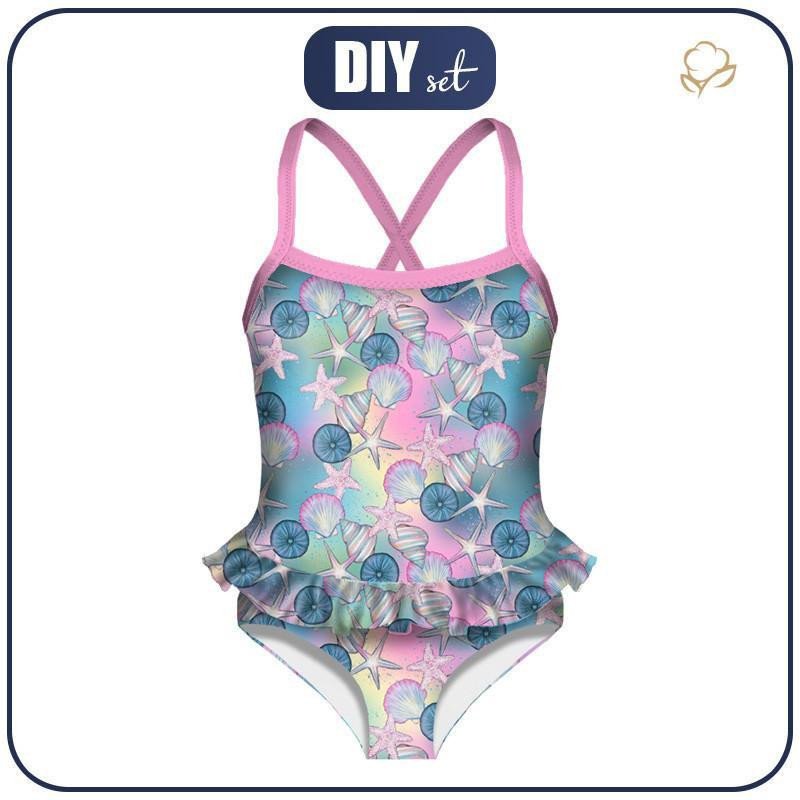 Girl's swimsuit - WATER WORLD pat. 4 - 98-104