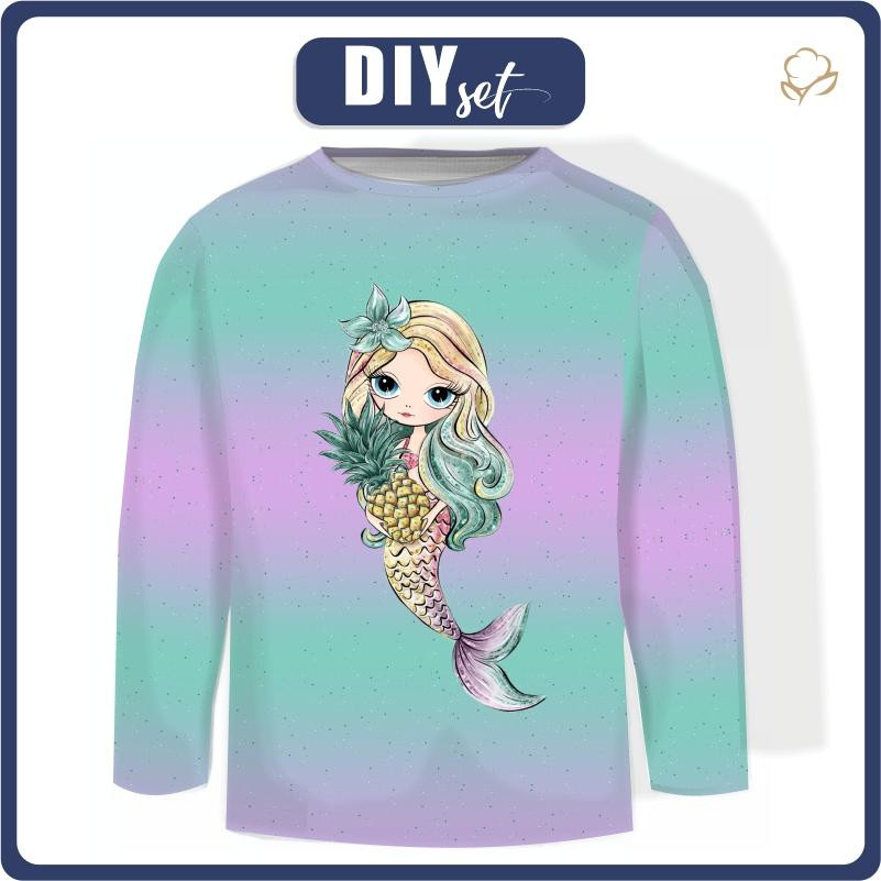 LONGSLEEVE - MERMAIDS AND PINEAPPLES pat. 2 - sewing set