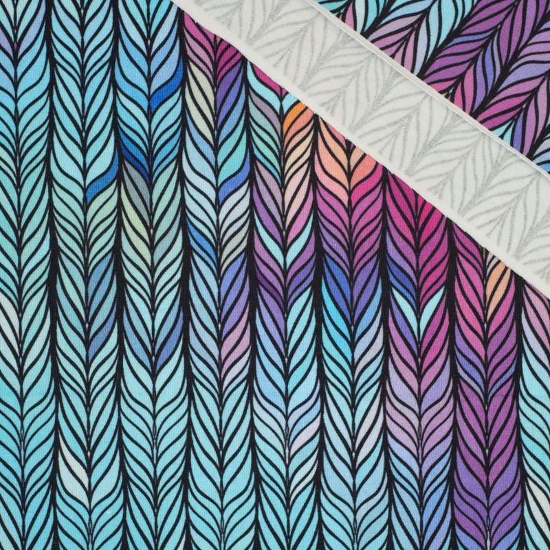 BRAID / rainbow - looped knit 