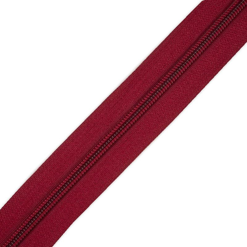 Zipper tape 5 mm maroon - 520