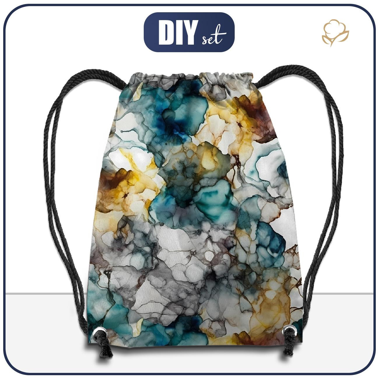 GYM BAG - ALCOHOL INK PAT. 1 - sewing set