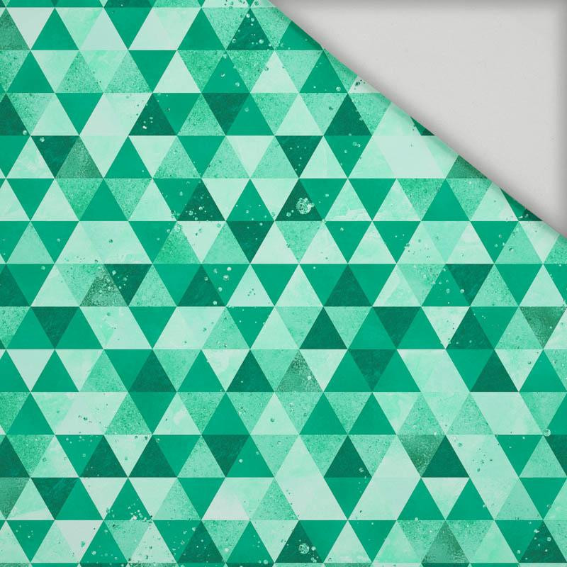 SMALL TRIANGLES / green - quick-drying woven fabric