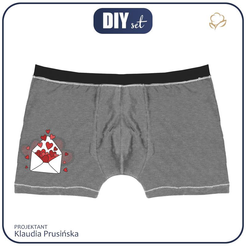 MEN'S BOXER SHORTS - VALENTINE'S LETTER (HAPPY VALENTINE’S DAY)