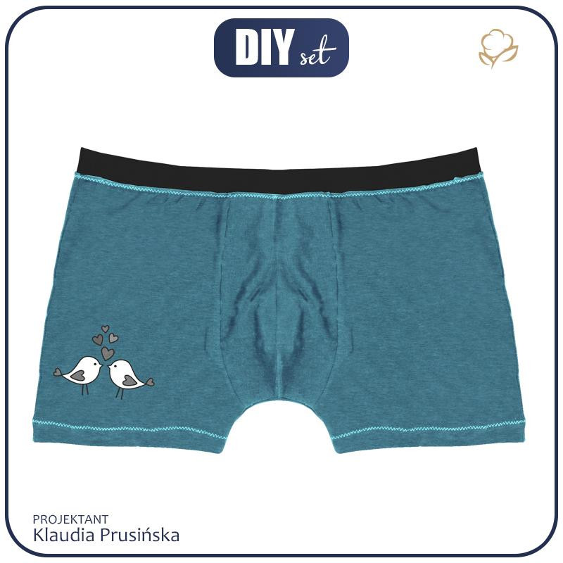 MEN'S BOXER SHORTS - BIRDS IN LOVE (HAPPY VALENTINE’S DAY)