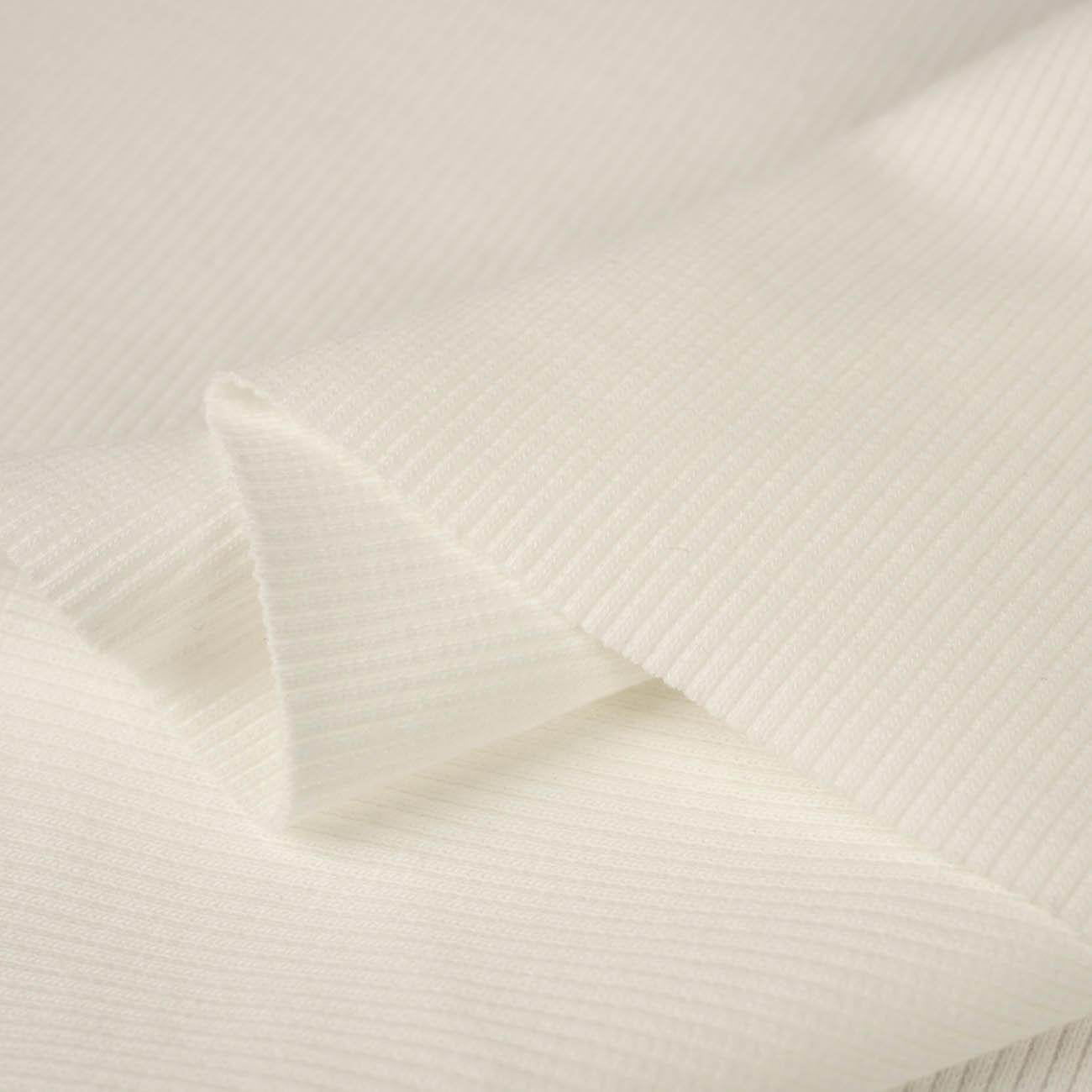 D-02 VANILLA - Ribbed knit fabric