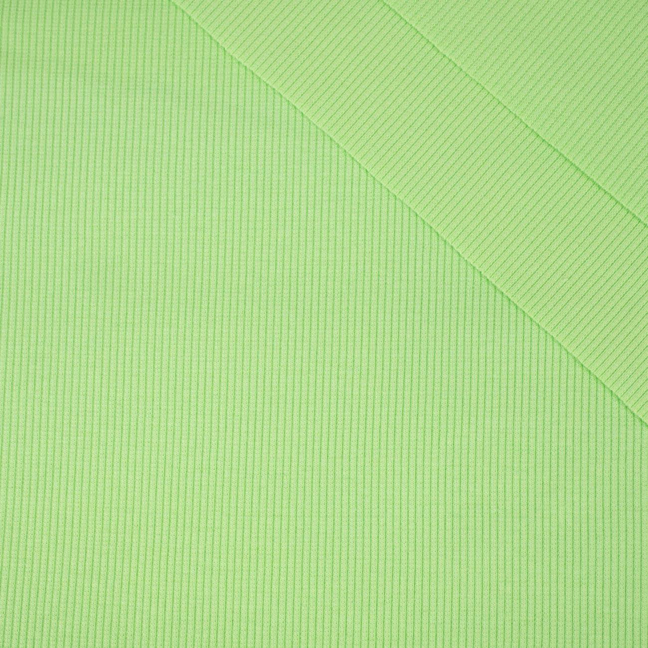 D-122 LIGHT GREEN - Ribbed knit fabric