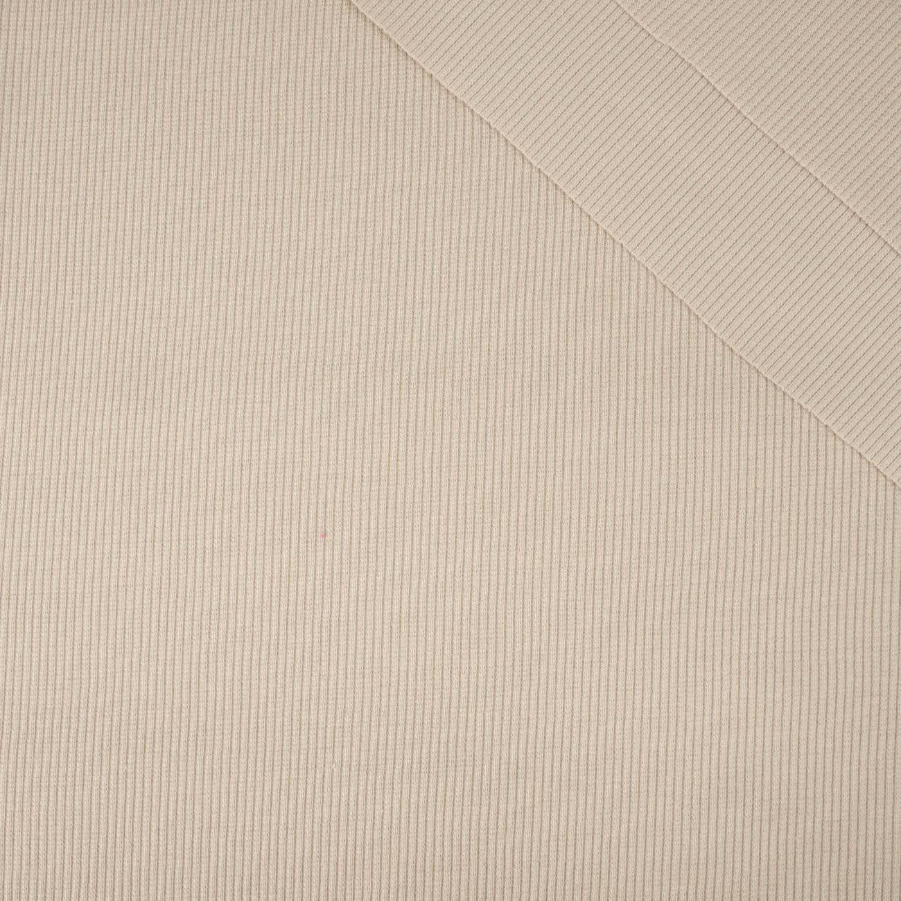 D-55 LIGHT BEIGE - Ribbed knit fabric