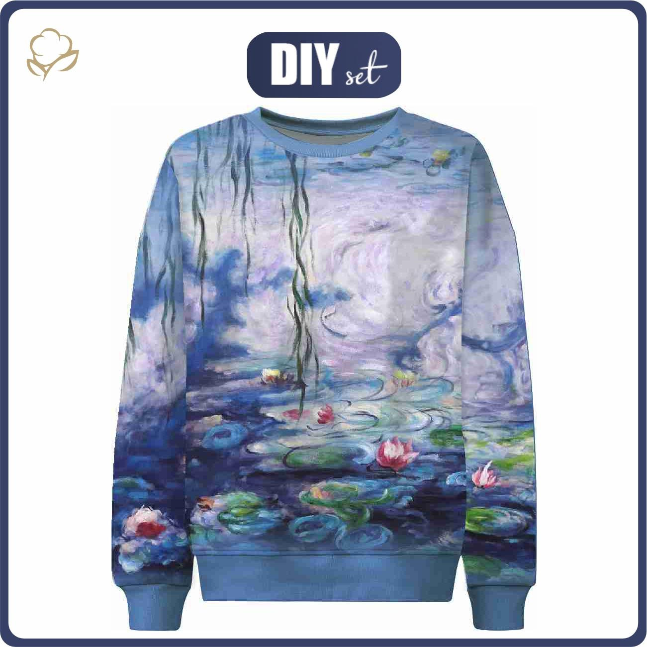 CHILDREN'S (NOE) SWEATSHIRT - WATER LILIES (Claude Monet) - sewing set