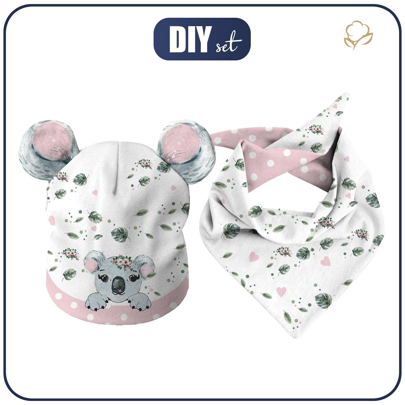 KID'S CAP AND SCARF (TEDDY) - KOALA CAMILLA - sewing set