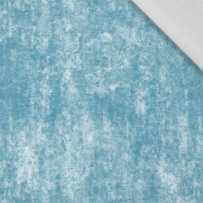 GRUNGE (sea blue) - Cotton woven fabric