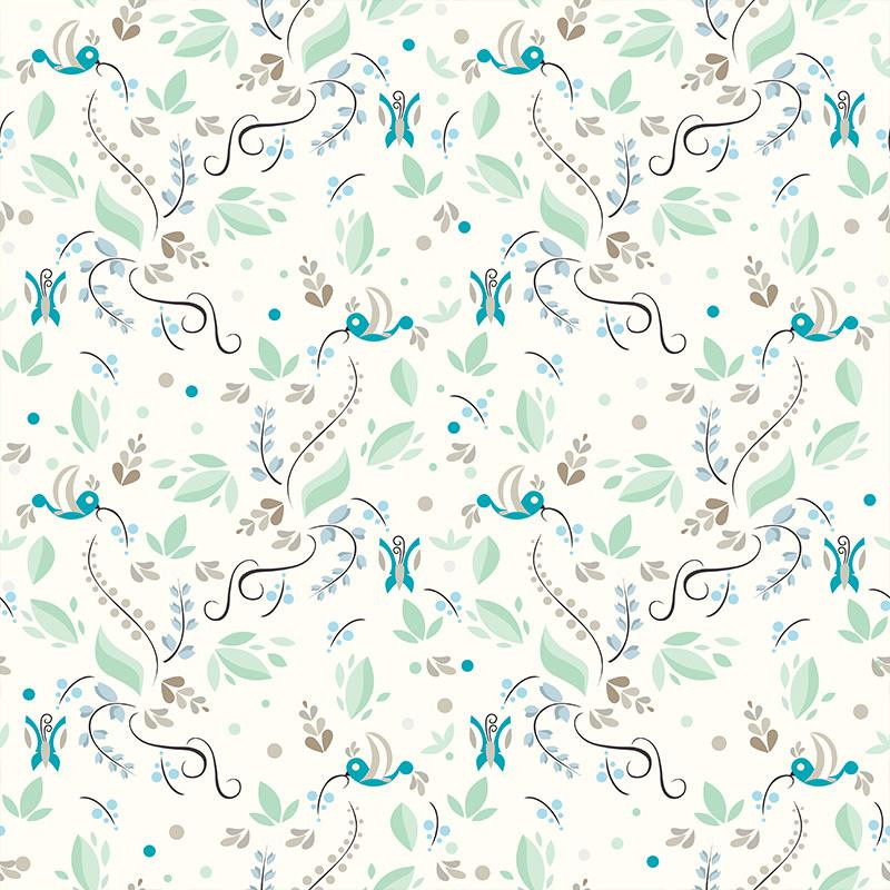 HUMMINGBIRDS - Cotton woven fabric