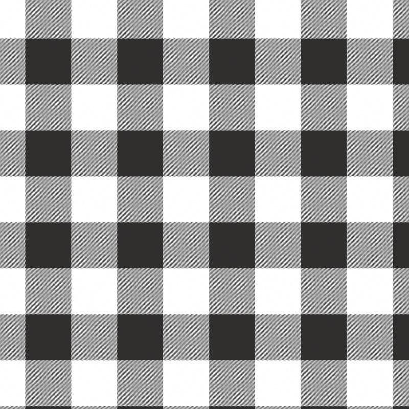 50cm VICHY GRID BLACK / white - Cotton woven fabric