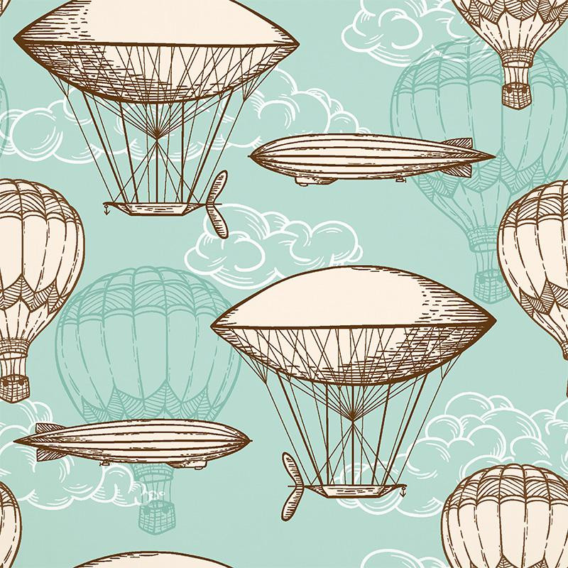HOT AIR BALLOONS - Cotton woven fabric