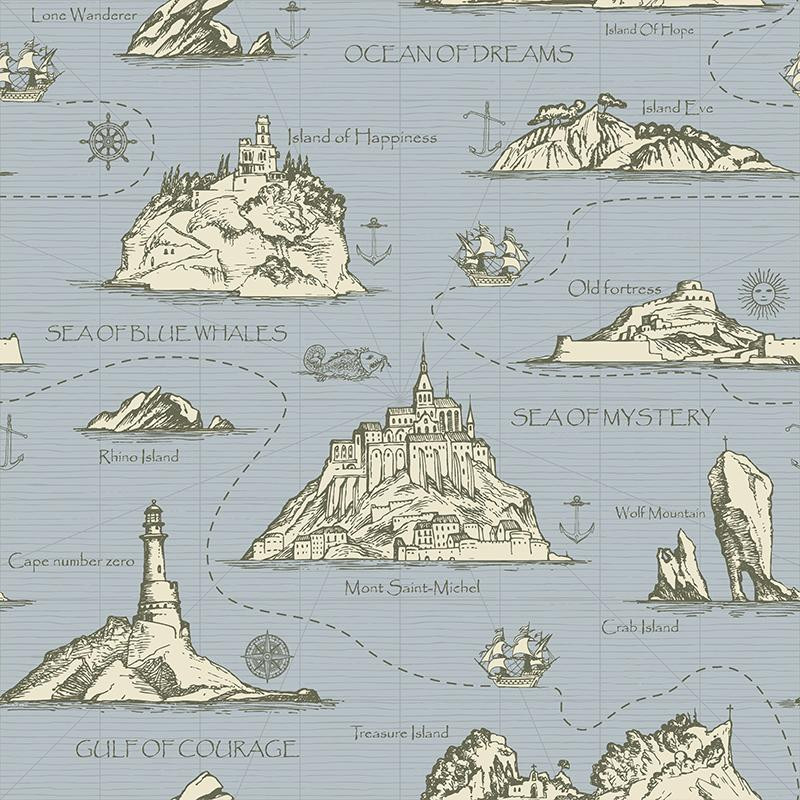 MAP / grey - Cotton woven fabric