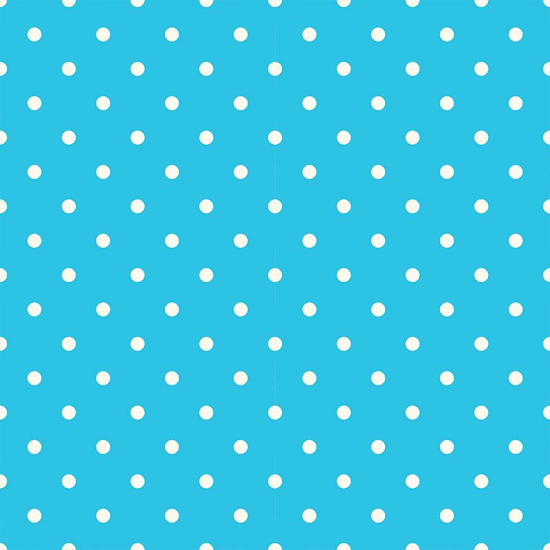 OKTOBERFEST DOTS / turquoise - Cotton woven fabric