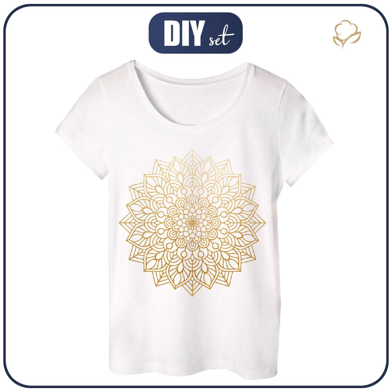 PAJAMAS-T-SHIRT "LINDA" -  GOLDEN MANDALA - sewing set