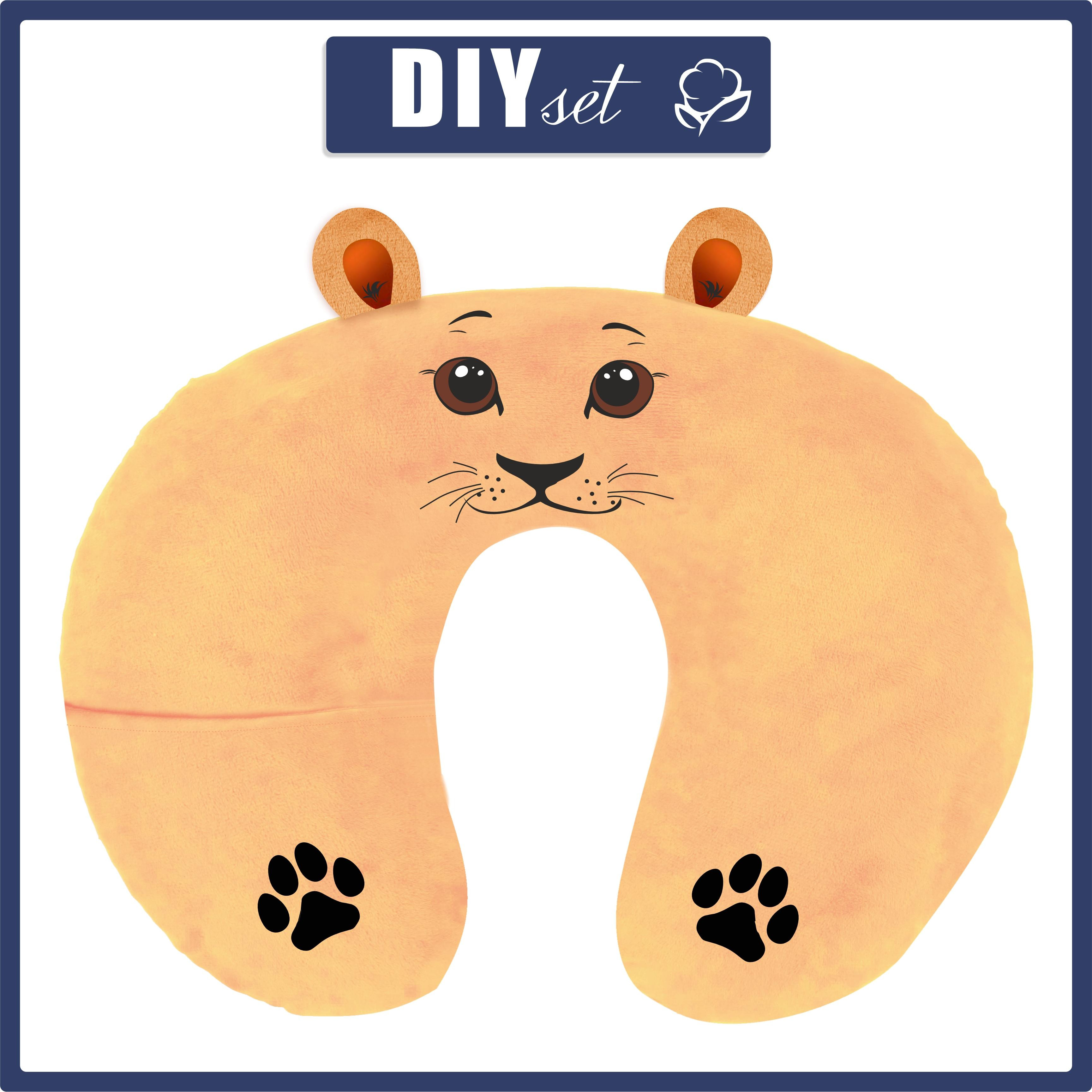 NECK PILLOW - LION LEON - sewing set