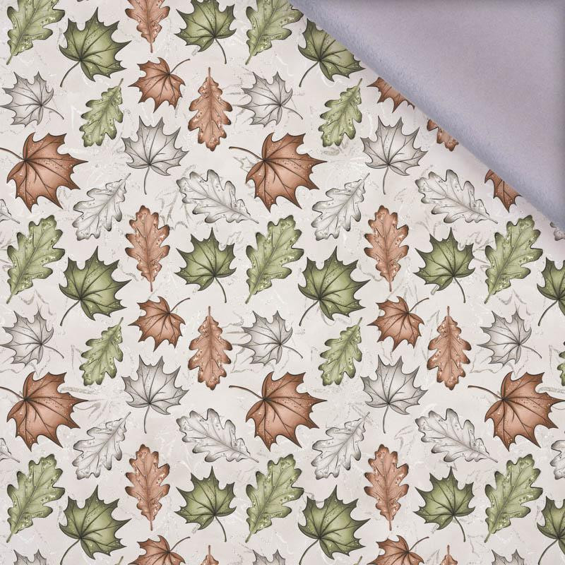 FOREST LEAVES pat. 1 / beige - softshell