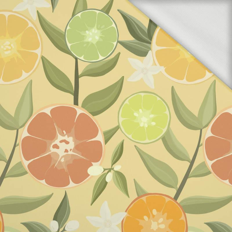 CITRUS no. 2 / yellow - looped knit fabric