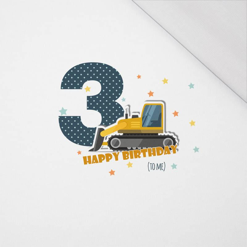 3ST BIRTHDAY / BULLDOZER -  panel, single jersey 120g 