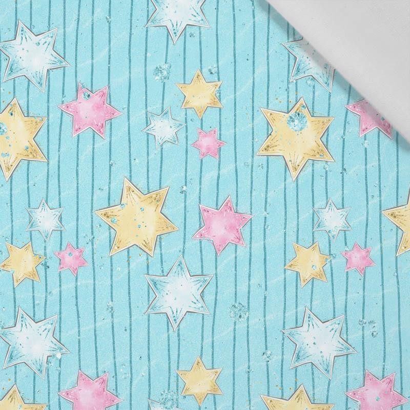 PASTEL STARS pat. 2 (WONDERLAND) - Cotton woven fabric
