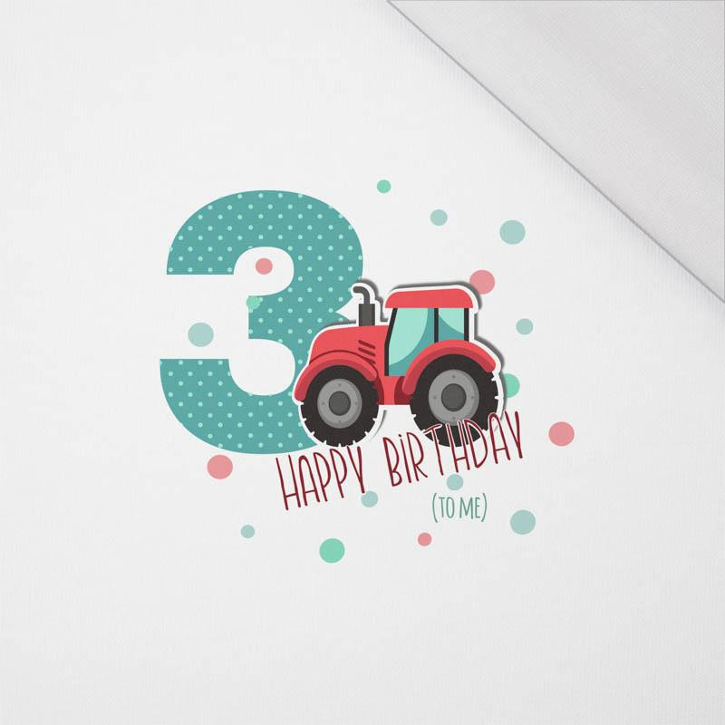 3ST BIRTHDAY / TRACTOR - SINGLE JERSEY PANEL 