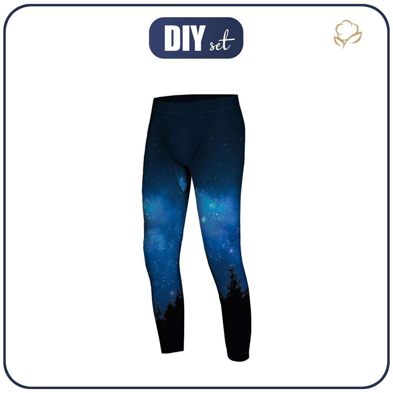 BOY'S THERMO LEGGINGS (HUGO) - NIGHT SKY - sewing set