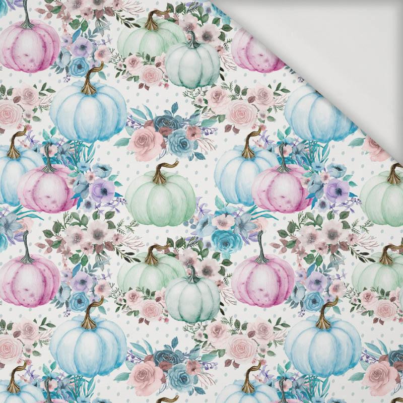 PUMPKINS AND FLOWERS pat. 3 (PUMPKIN GARDEN) - Waterproof woven fabric
