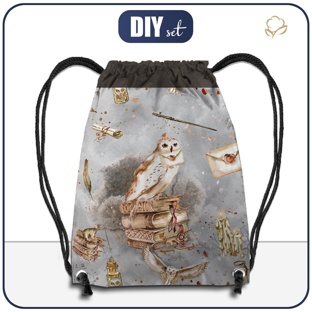 GYM BAG - OWL pat. 1 (MAGIC) - sewing set