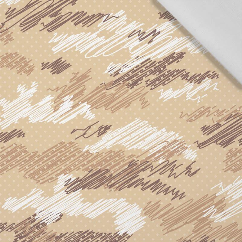 CAMOUFLAGE - scribble / mustard - Cotton woven fabric