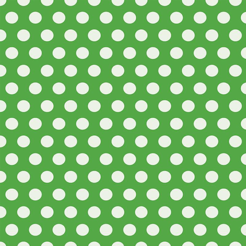 WHITE DOTS / green 