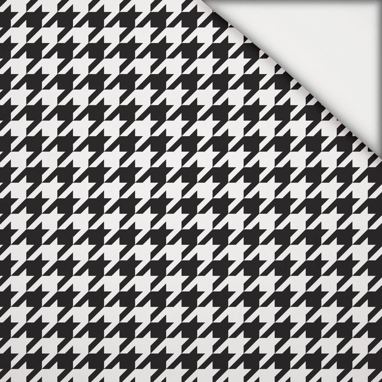 BLACK HOUNDSTOOTH / WHITE - light brushed knitwear