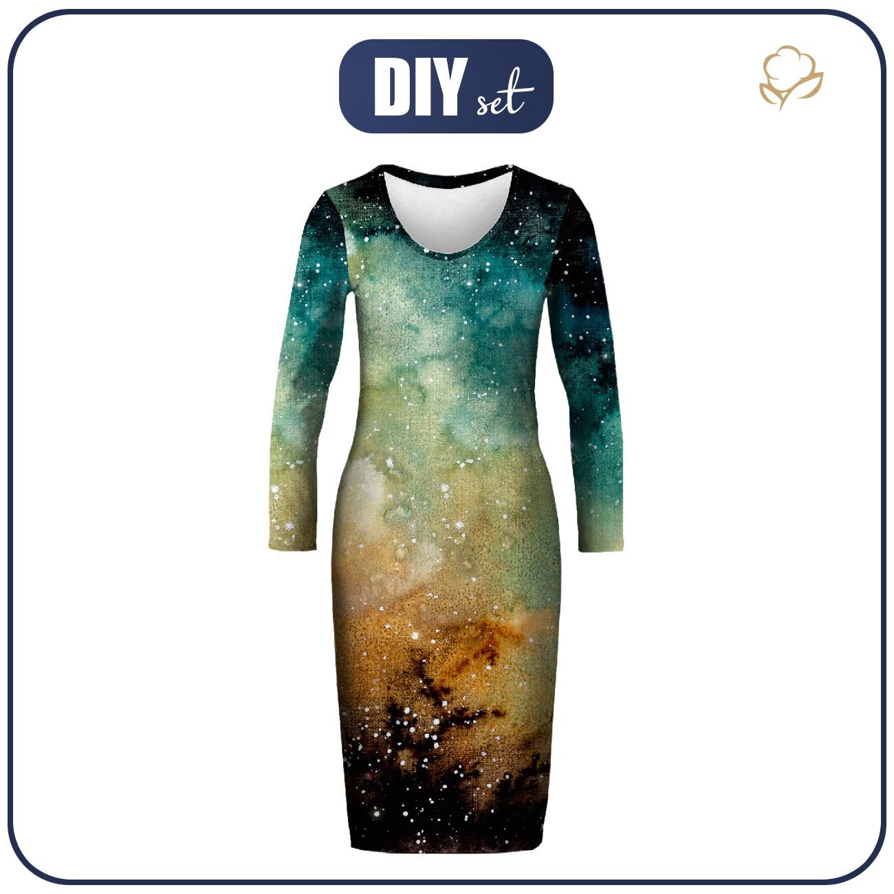 PENCIL DRESS (ALISA) - GALACTIC JOURNEY - sewing set