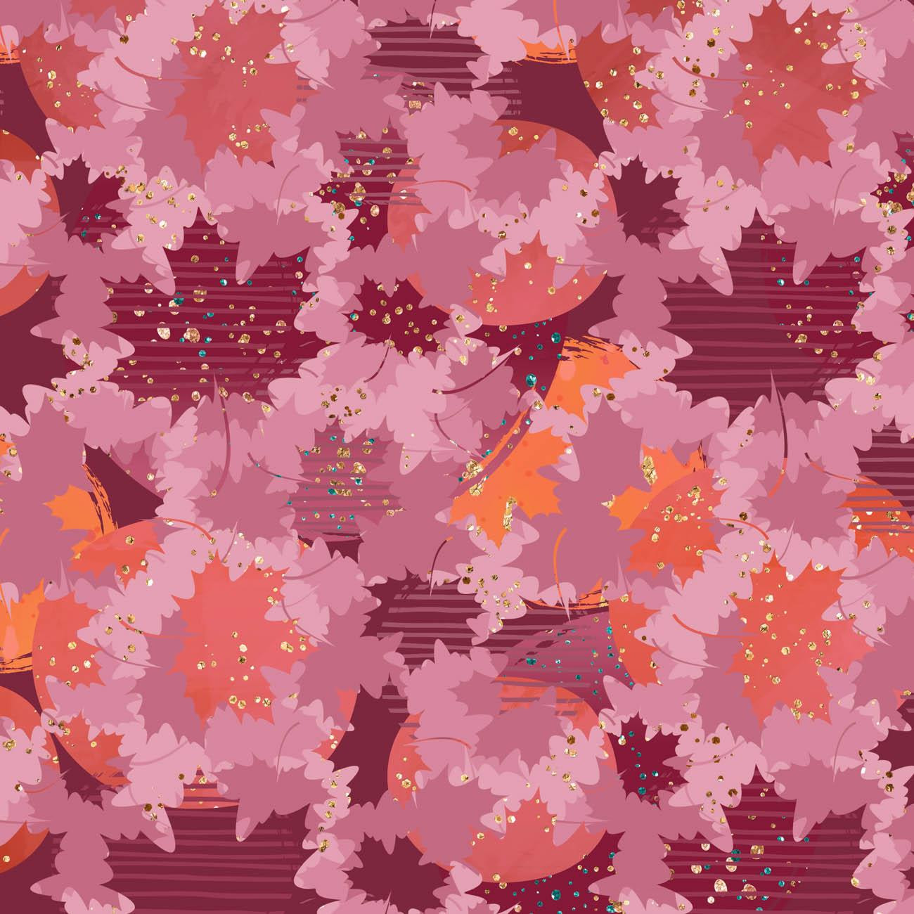 PINK LEAVES (GLITTER AUTUMN)