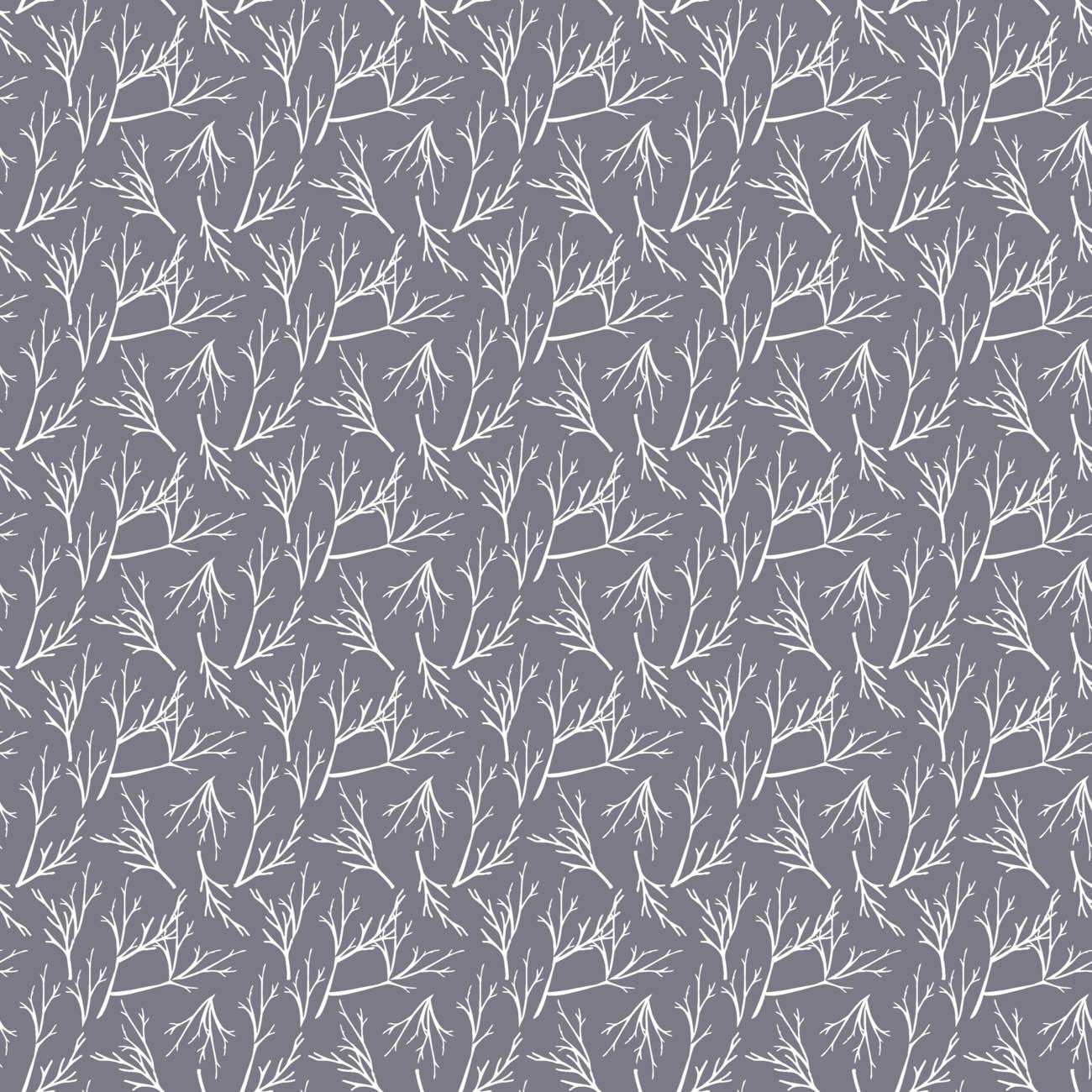TWIGS pat. 2 (WINTER TIME) / grey