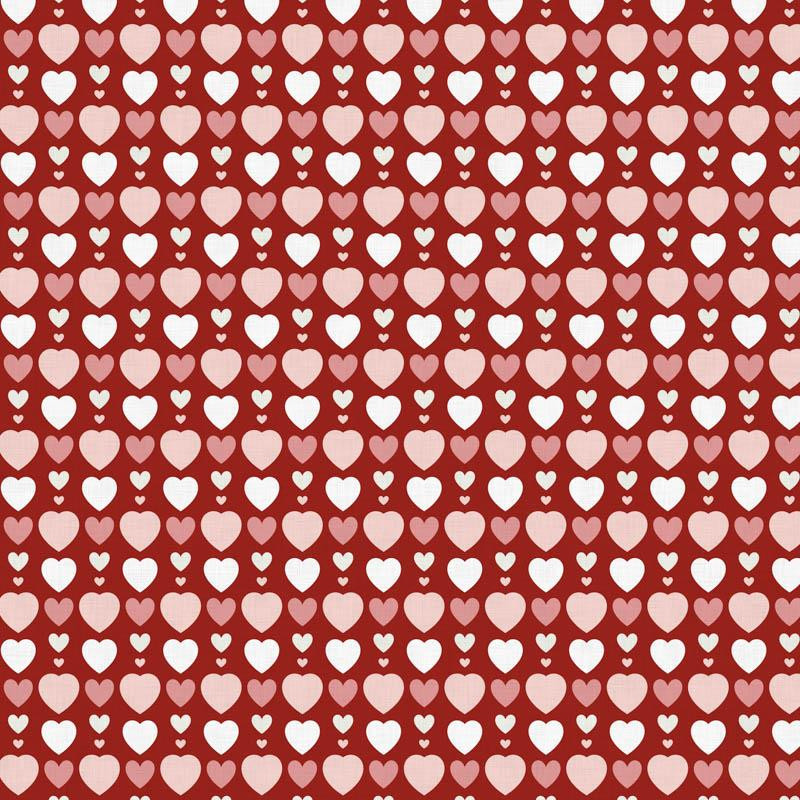 HEART BEADS / red (VALENTINE'S HEARTS)