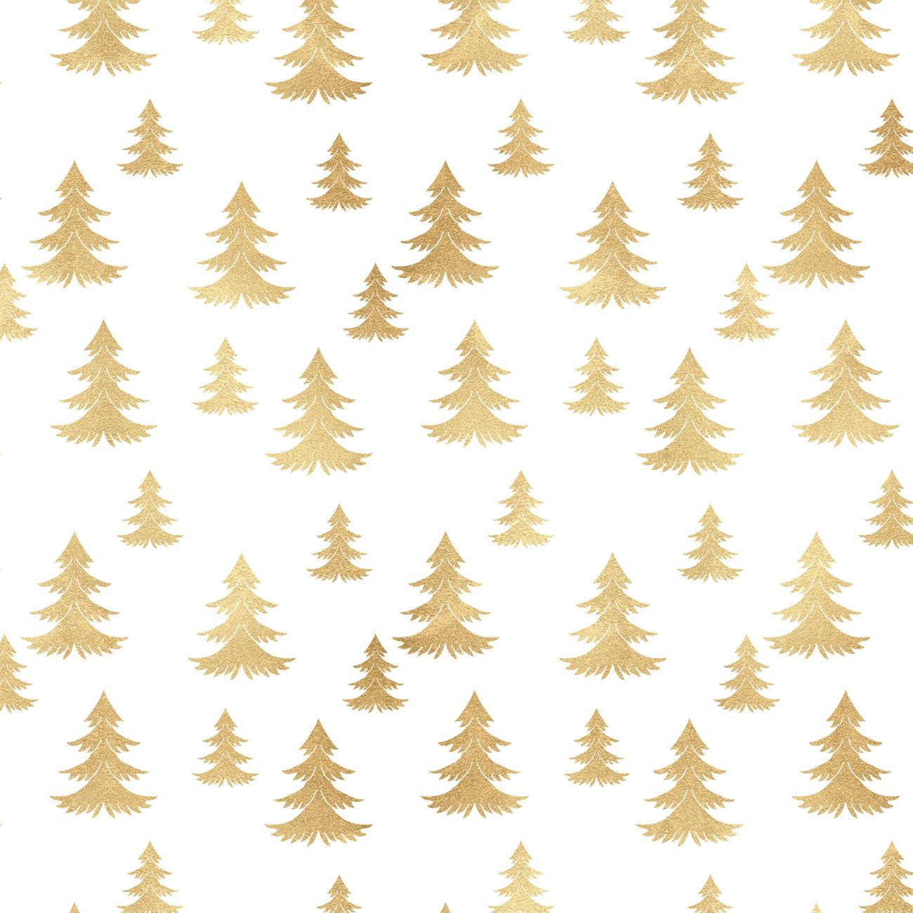 GOLDEN CHRISTMAS TREES (WHITE CHRISTMAS)