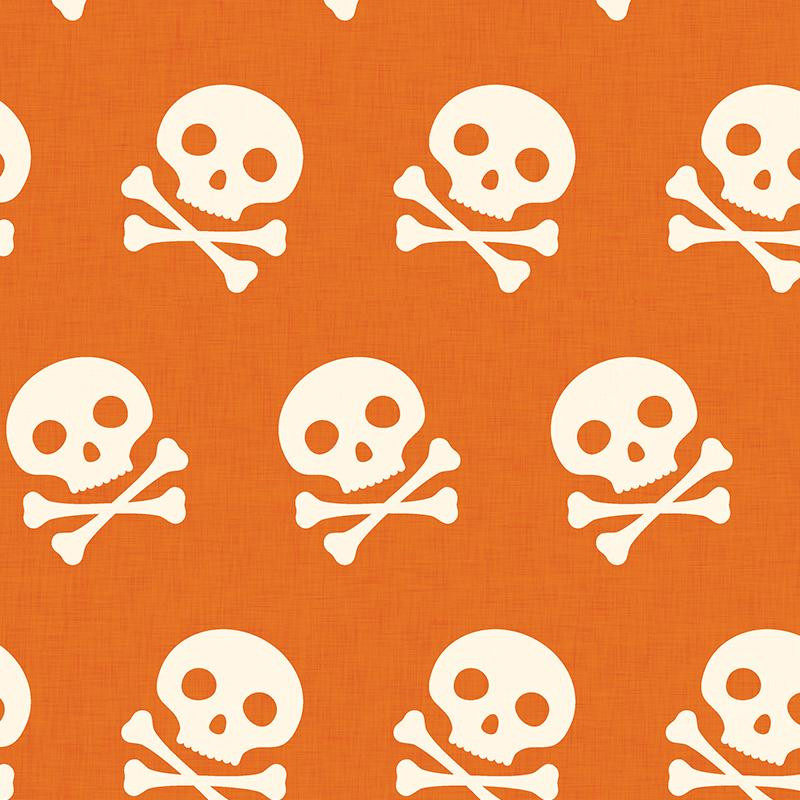 HALLOWEEN SKULLS / orange