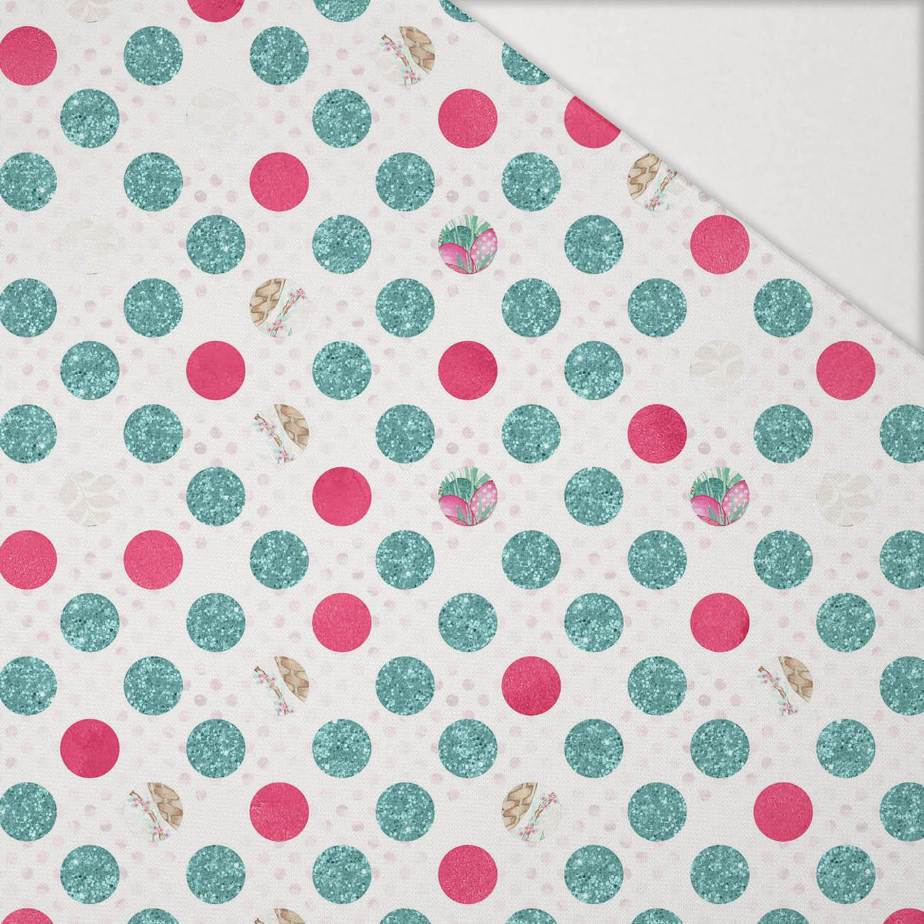 GLITTER DOTS PAT 2 - Hydrophobic brushed knit GLITTER DOTS PAT 2 - Hydrophobic brushed knit