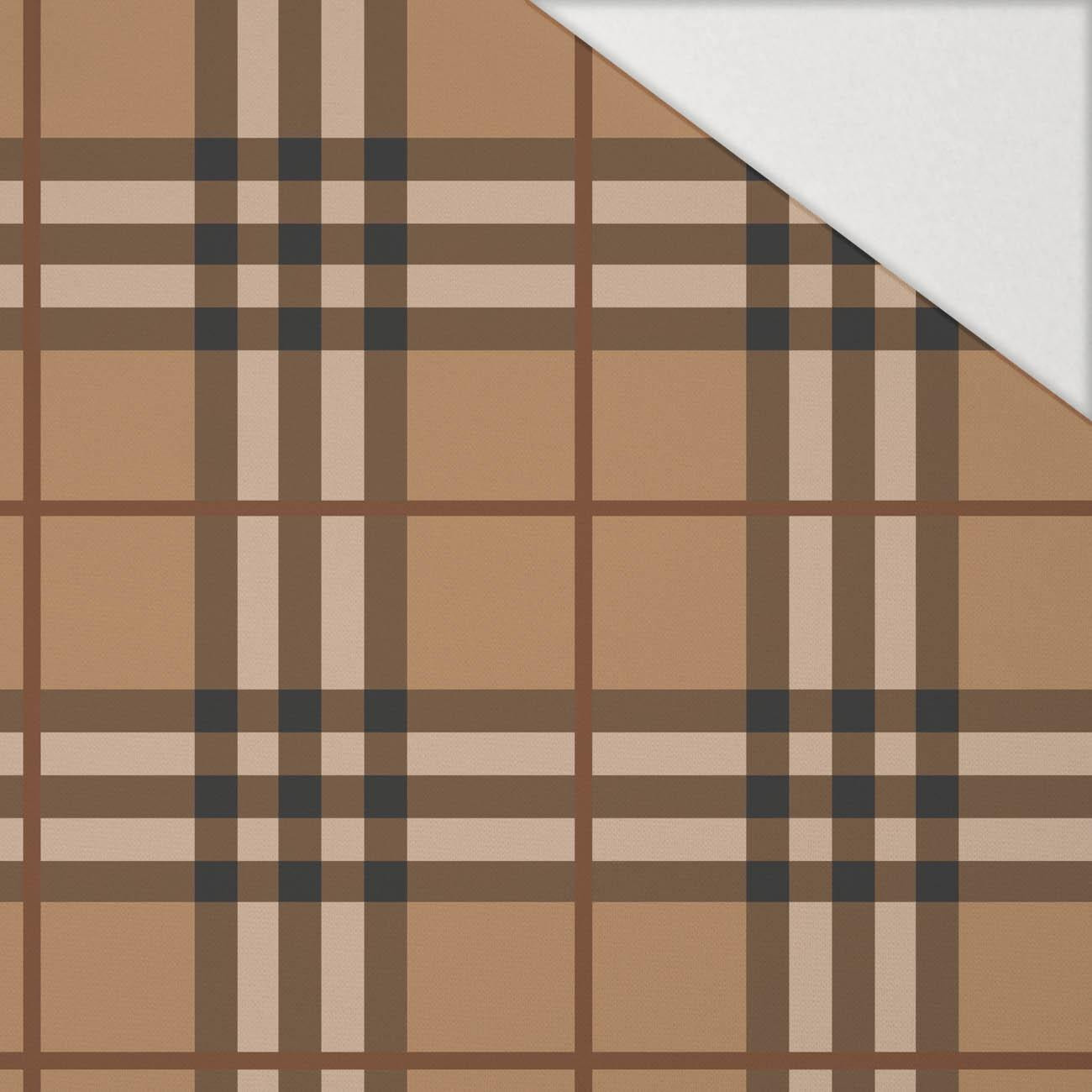 CHECK PAT. 13 / coffee - Hydrophobic brushed knit CHECK PAT. 13 / coffee - Hydrophobic brushed knit