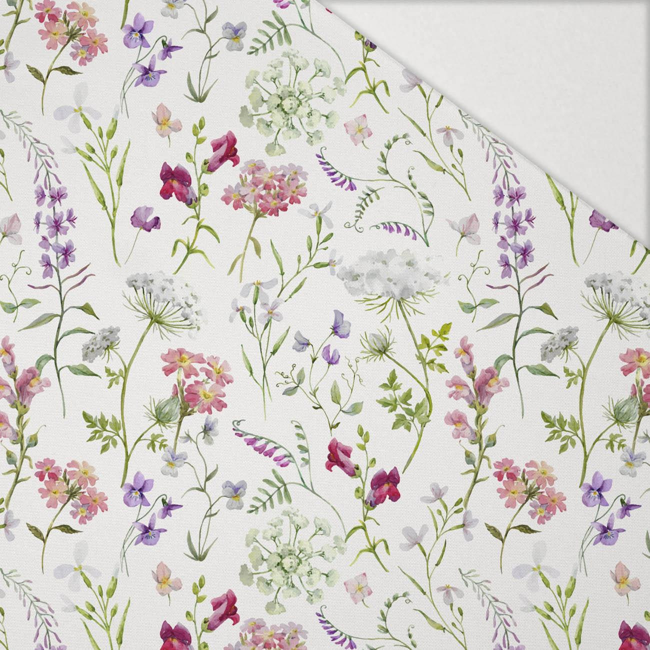 PASTEL FLOWERS - Hydrophobic brushed knit PASTEL FLOWERS - Hydrophobic brushed knit