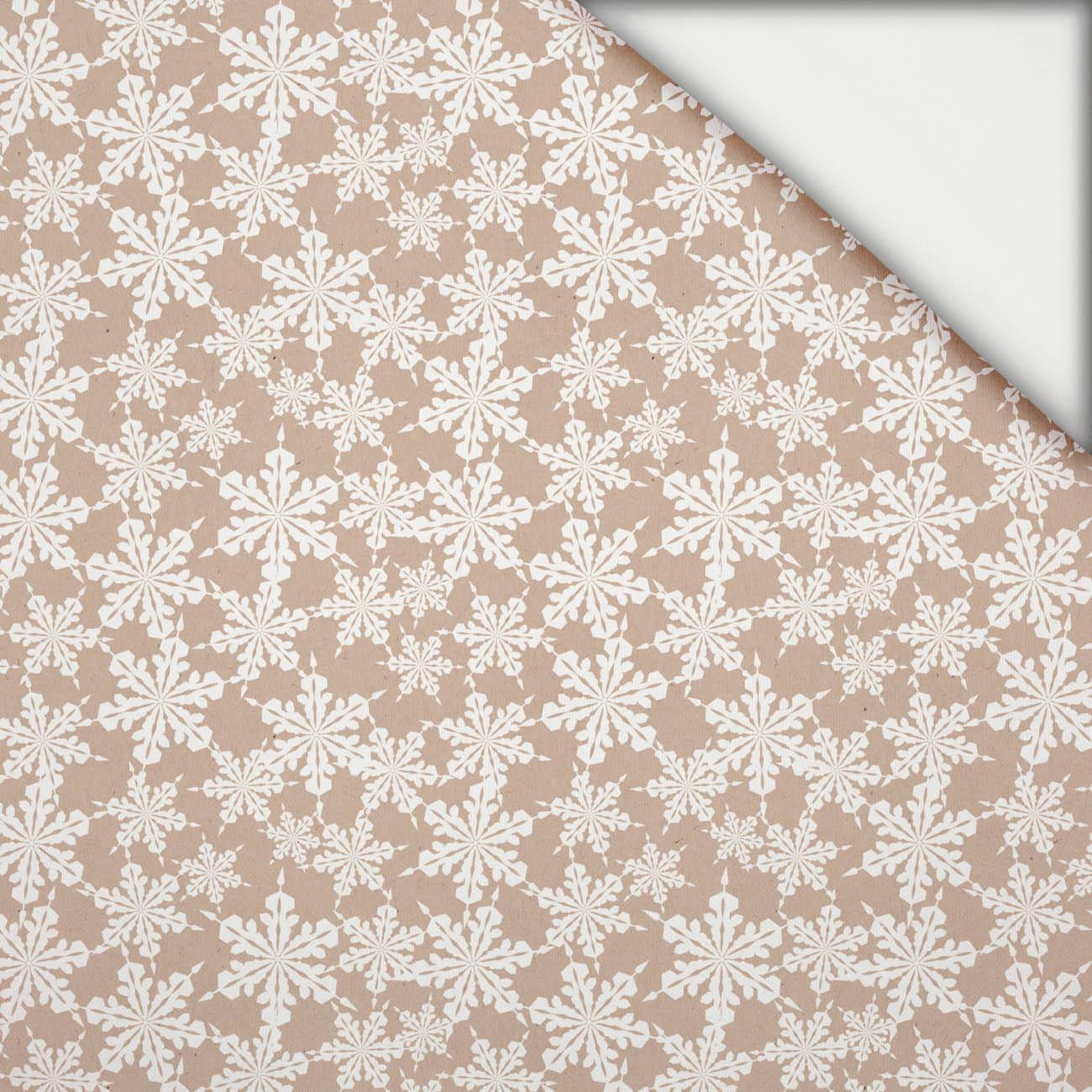 PAPER SNOWFLAKES (WHITE CHRISTMAS) - light brushed knitwear