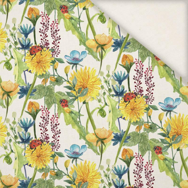 LADYBIRDS IN THE MEADOW (IN THE MEADOW) - Slub Weave