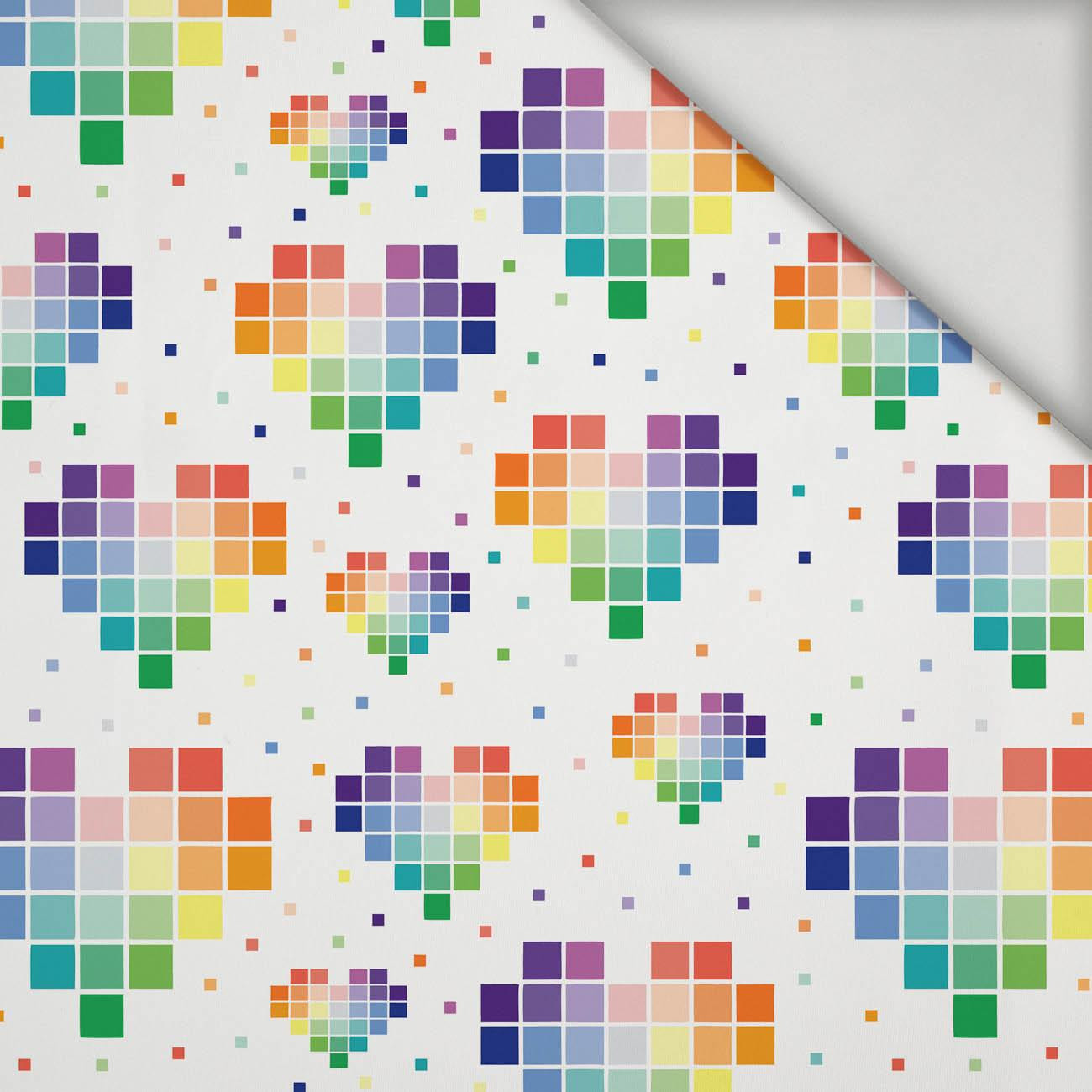 HEARTS (PIXELS) - lycra 300g