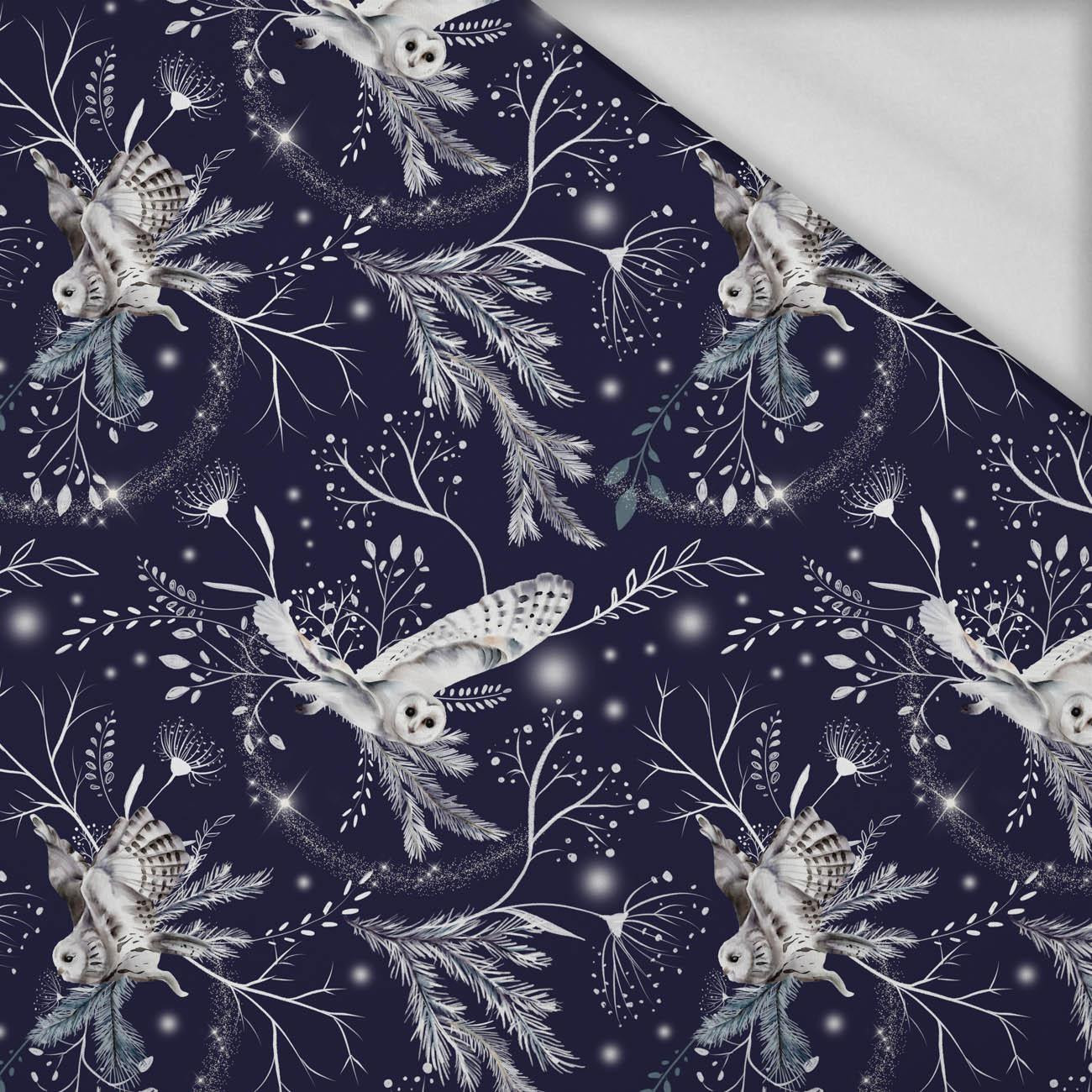 WINTER OWLS / dark blue (WINTER IN PARK) - Thermo lycra