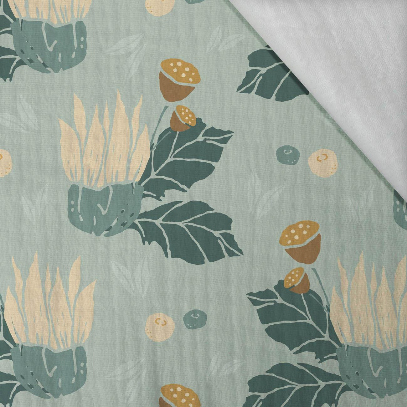 AUTUMN GARDEN pat. 1 - Cotton muslin