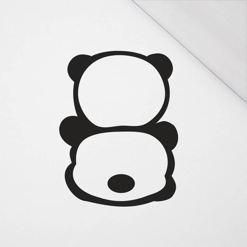 PANDA / MINT size "S" 30x45 cm - white (back) - SINGLE JERSEY PANEL 