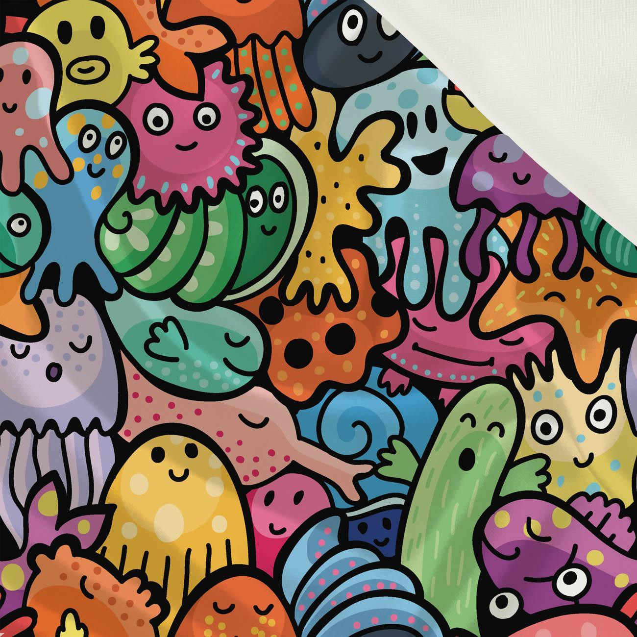 MONSTERS - PERKAL cotton fabric